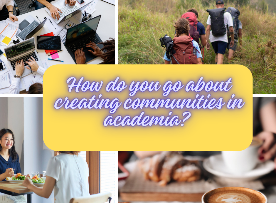 How do researchers create community? Report from an expert talk ...